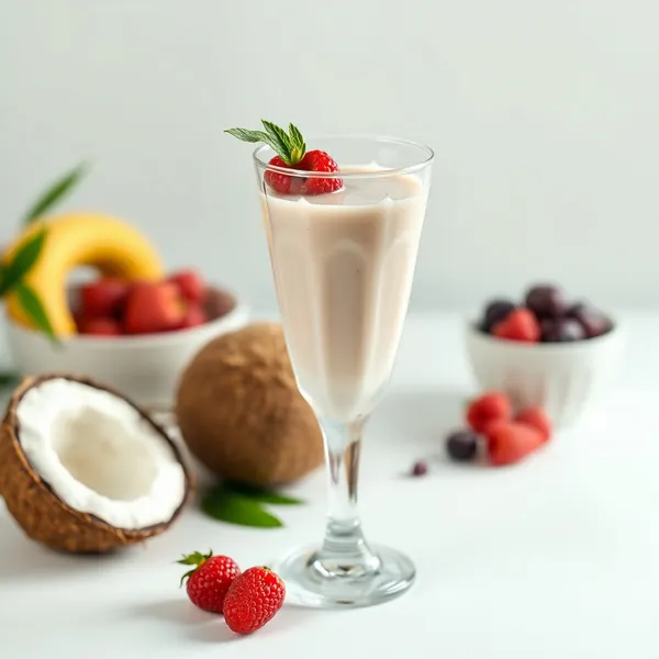 Batido de Leite de Soja e Coco Rico em Fibra