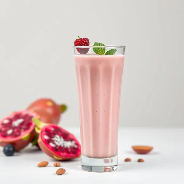 Fiber-Rich Dragonfruit Almond Milk Smoothie