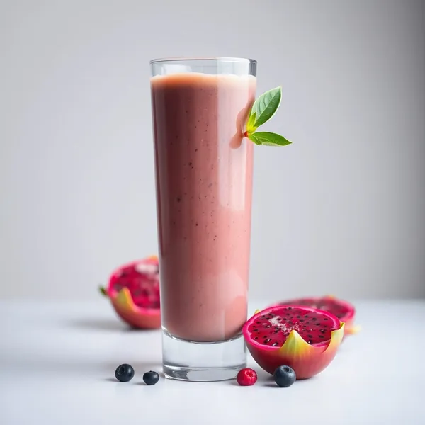 Smoothie de Café Frio com Fruta Dragão Rica em Fibra
