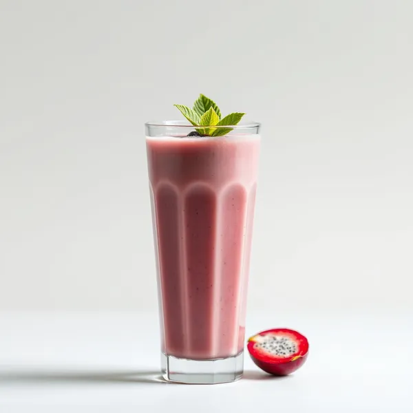 Smoothie de Fruta Dragão com Leite de Avelã Rico em Fibra