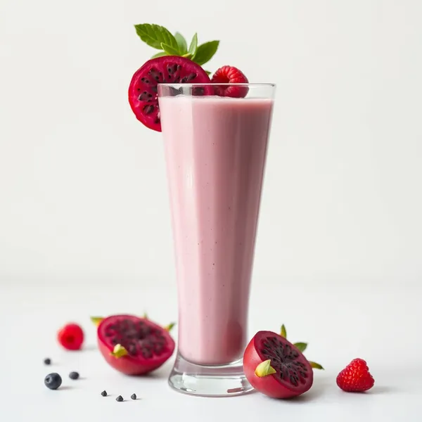Smoothie di Latte di Canapa e Dragonfruit Ricco di Fibre