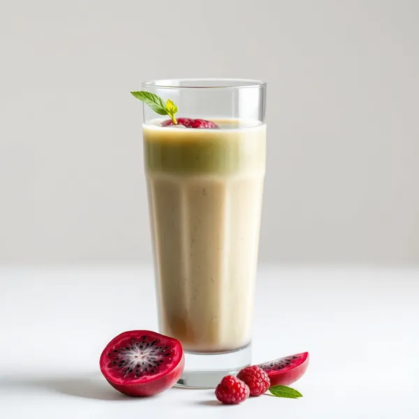 Smoothie de Thé Matcha et Fruit du Dragon Riche en Fibres