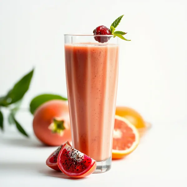 Fiber-Rich Dragonfruit Orange Juice Smoothie