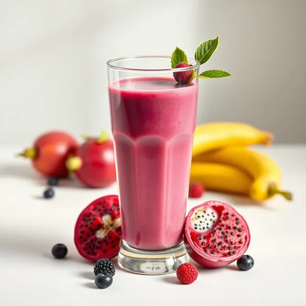 Frullato di Proteine di Dragonfruit Ricco in Fibre
