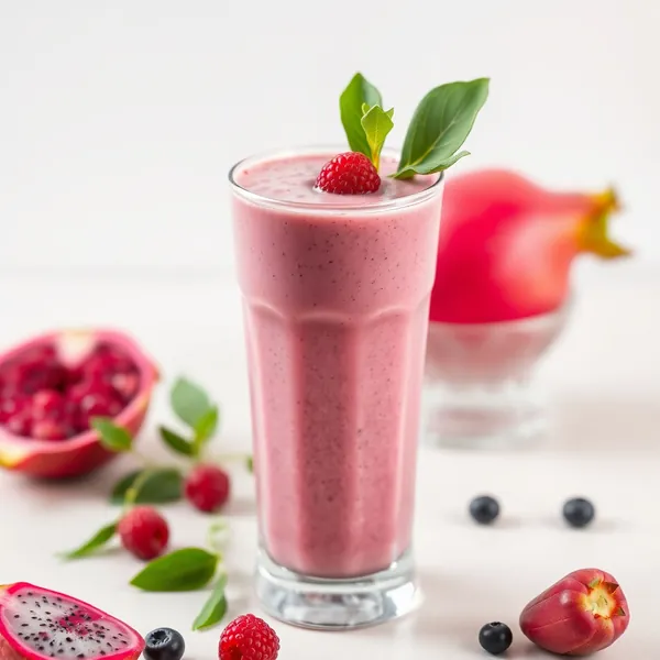 Fiber-Rich Dragonfruit Rice Milk Smoothie