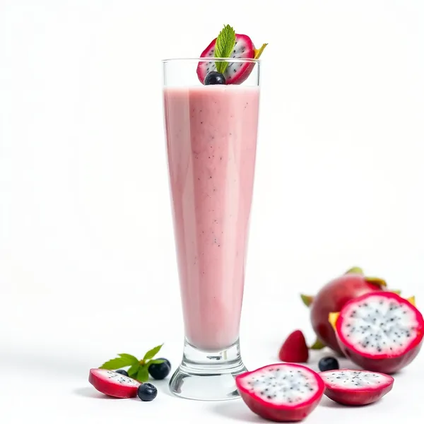 Batido de Soja e Fruta do Dragão Rico em Fibra