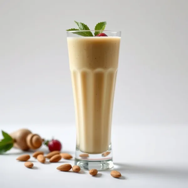 Frullato di Latte di Mandorla e Zenzero Ricco di Fibre