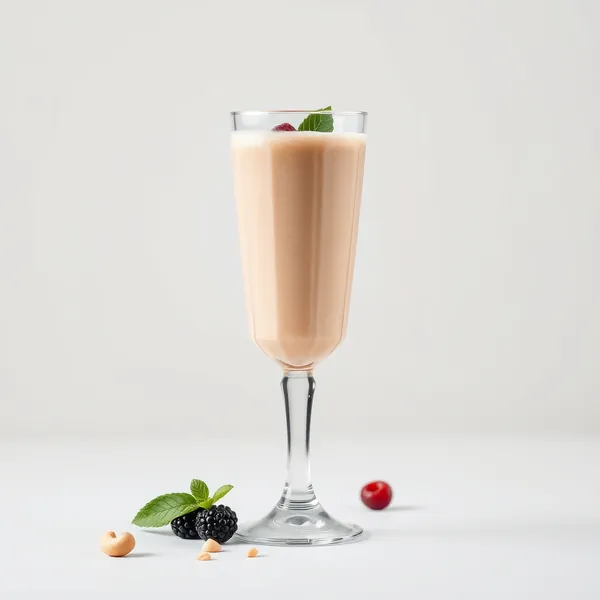 Batido de Leite de Caju e Gengibre Rico em Fibra