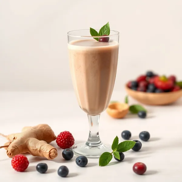 Frullato di Latte di Nocciola e Zenzero Ricco di Fibre
