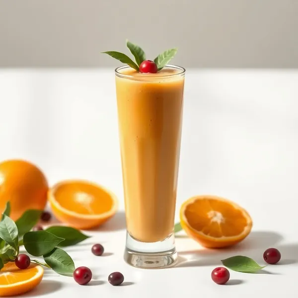 Batido Rico en Fibra de Jengibre y Naranja