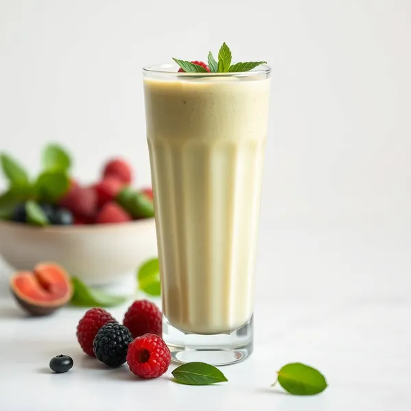 Smoothie al Latte di Piselli e Zenzero Ricco di Fibre