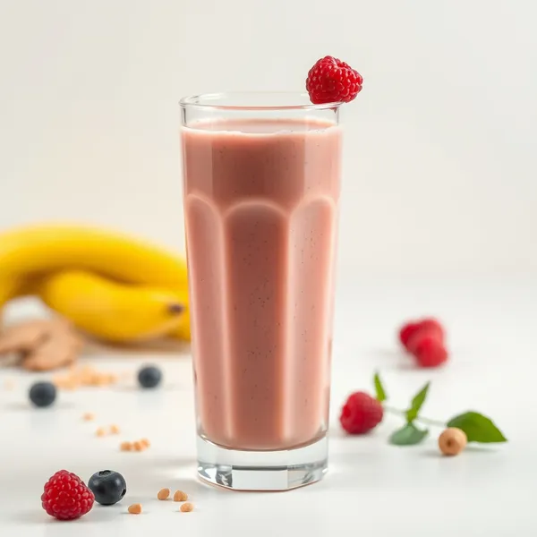 Batido de Proteína com Gengibre Rico em Fibra