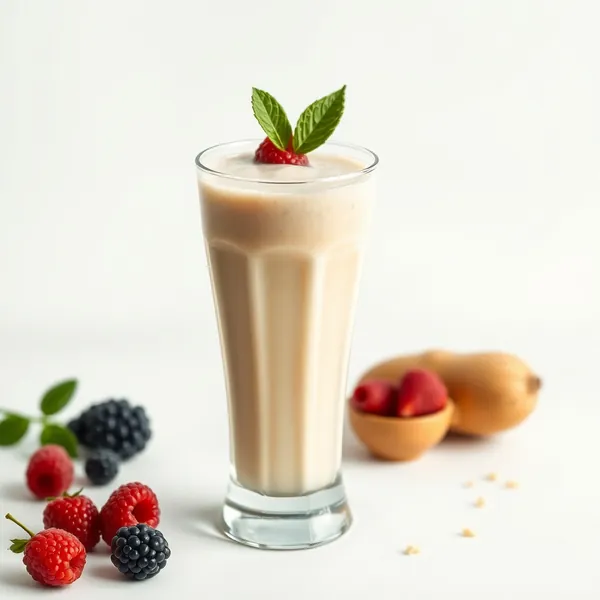 Smoothie de Riz au Gingembre Riche en Fibres