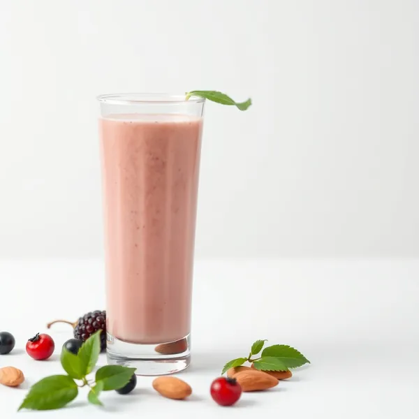 Smoothie d'Amande et Baie Goji Riche en Fibres