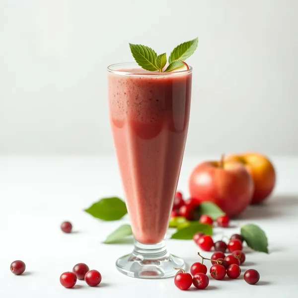 Batido de Jugo de Manzana y Baya Goji Rico en Fibra