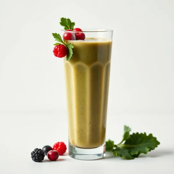 Smoothie de Couve Rico em Fibra e Água de Coco
