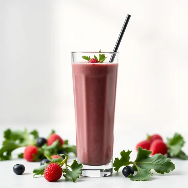 Smoothie de Couve Rica em Fibra e Iogurte Grego