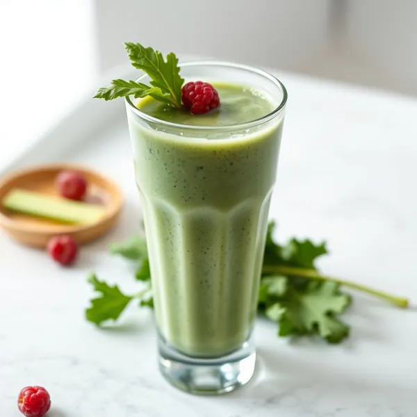Smoothie de Kefir de Chou Frisé Riche en Fibres
