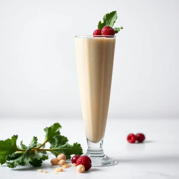 Smoothie di Cavolo Ricco di Fibre e Latte di Macadamia