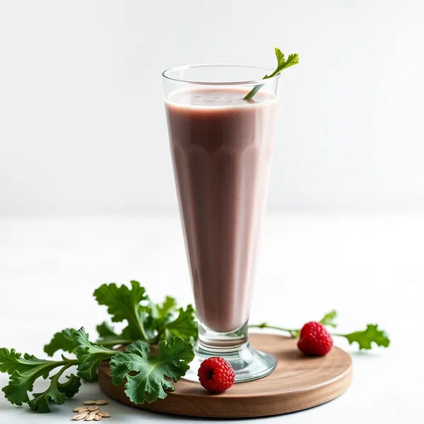 Batido de Couve e Leite de Aveia Rico em Fibra