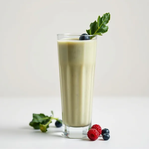 Smoothie de Kale e Leite de Arroz Rico em Fibra