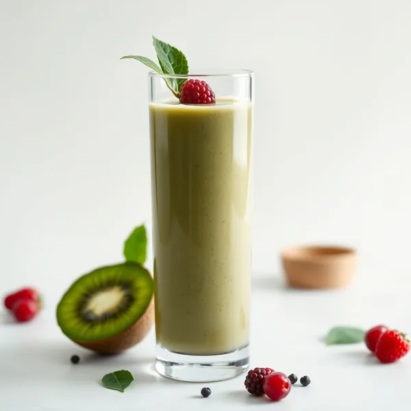 Fiber-Rich Kiwi Matcha Tea Smoothie