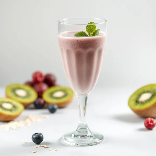 Smoothie Kiwi Latte Avena Ricco di Fibre