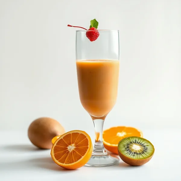 Fiber-Rich Kiwi Orange Juice Smoothie