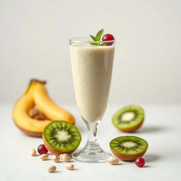 Smoothie Rico em Fibra de Kiwi e Leite de Pistache