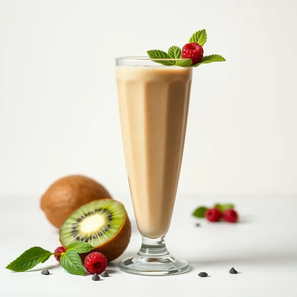 Fiber-Rich Kiwi Protein Shake Smoothie