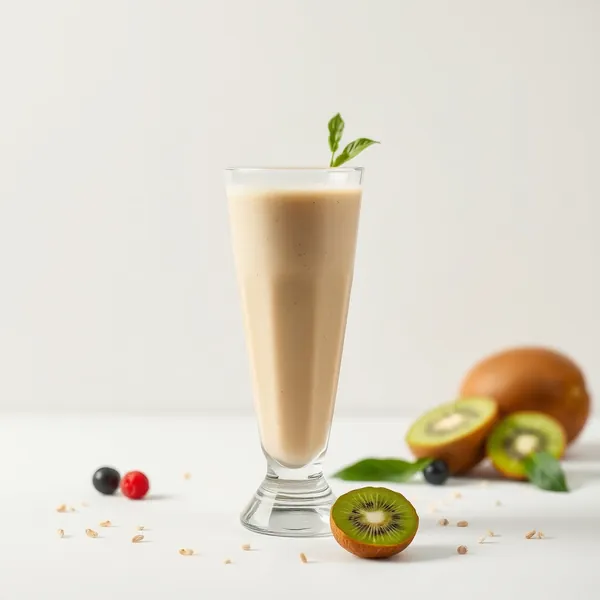 Batido de Kiwi com Leite de Espelta e Alto Teor de Fibra