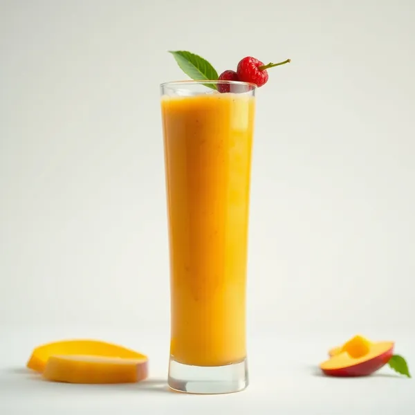 Smoothie de Suco de Manga e Maçã Rico em Fibra