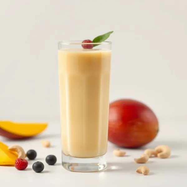 Fiber-Rich Mango Cashew Milk Smoothie
