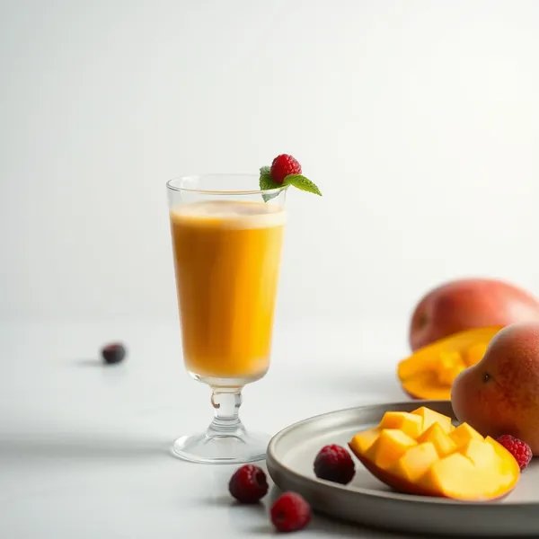 Smoothie di Mango e Yogurt Greco Ricco in Fibre