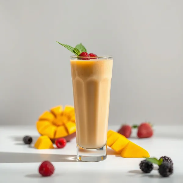 Fiber-Rich Mango Hemp Milk Smoothie