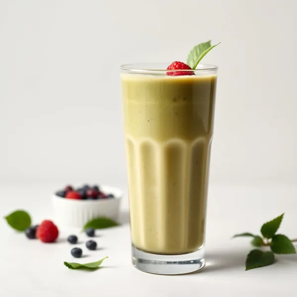 Smoothie Froid de Café Matcha Riche en Fibres
