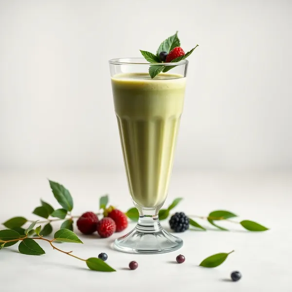 Frullato di Latte di Canapa e Matcha Ricco di Fibre