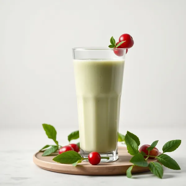 Fiber-Rich Matcha Kefir Milk Smoothie