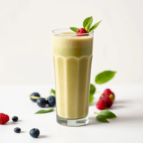 Smoothie de Leite de Macadamia e Matcha Rico em Fibra