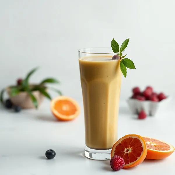 Fiber-Rich Matcha Orange Juice Smoothie
