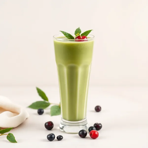 Fiber-Rich Matcha Pea Milk Smoothie