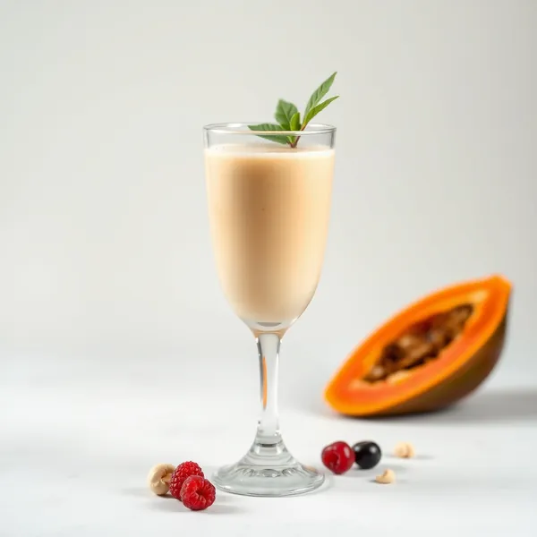 Fiber-Rich Papaya Cashew Milk Smoothie