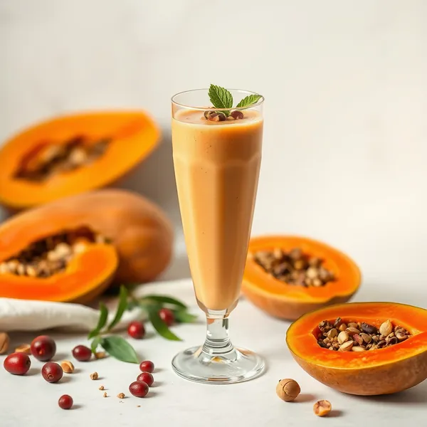 Frullato di Papaya e Pistacchio Ricco di Fibre