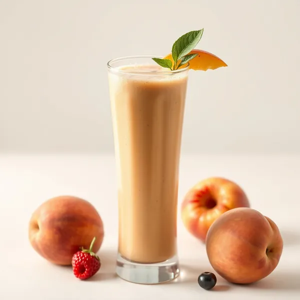 Smoothie de Suco de Pêssego e Maçã Rico em Fibra