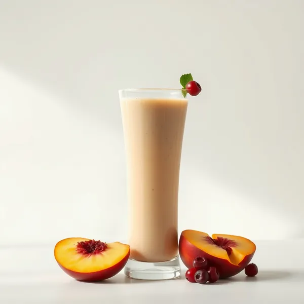 Smoothie al Latte di Riso e Pesca Ricco di Fibre