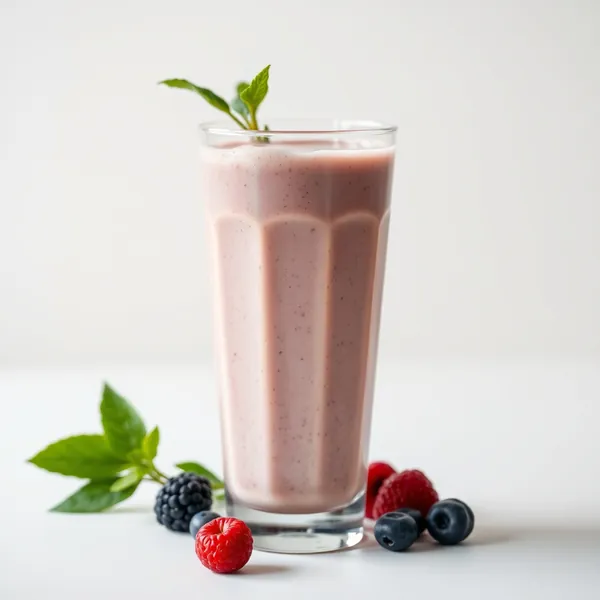 Smoothie de Manteiga de Amendoim Rico em Fibra e Kefir