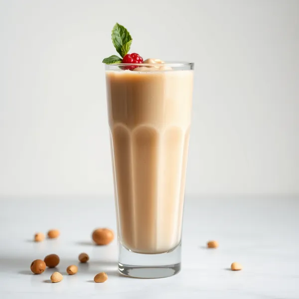 Smoothie de Manteiga de Amendoim e Leite de Pistache Rico em Fibra