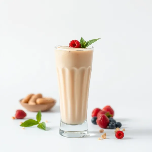 Batido de Proteína de Manteiga de Amendoim Rico em Fibra