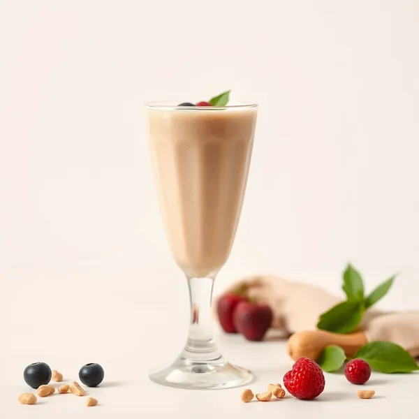 Fiber-Rich Peanut Butter Soy Milk Smoothie