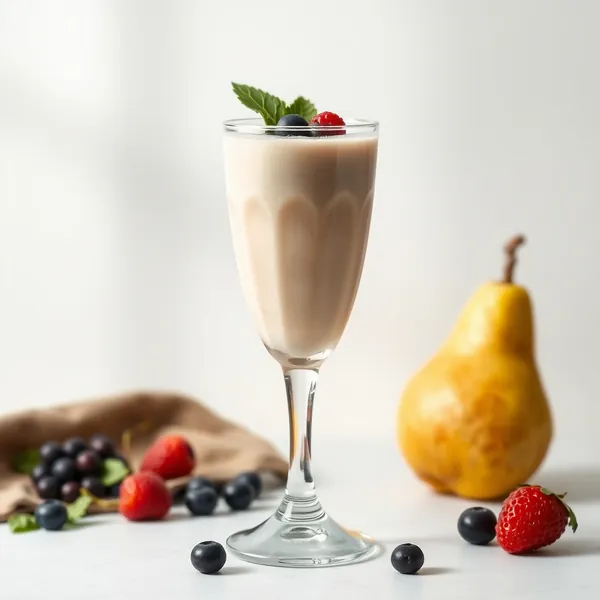 Smoothie di Pera e Latte di Cannabis Ricco in Fibre
